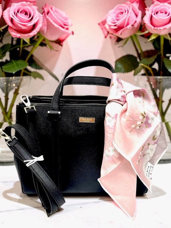 kate spade Handbags - New Kate Spade Newbury Lane Joden Black Saffiano Leather XL Tote Bag+ Pink Scarf